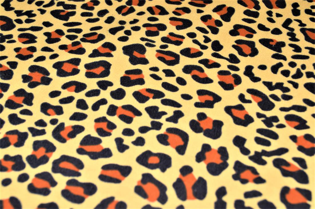 Leopard Polycotton Winceyette Is a Flannelette Fabric