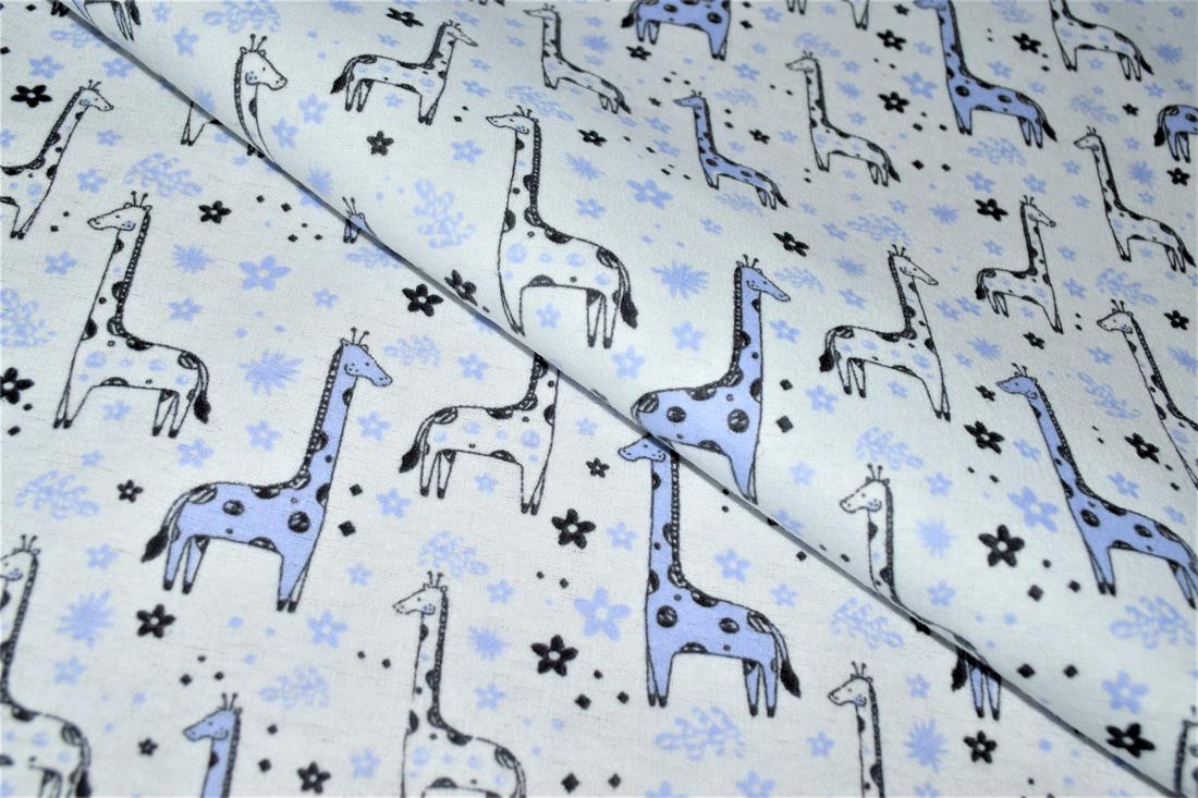 Giraffes Winceyette Fabric