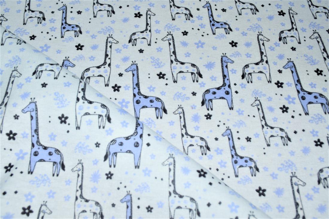 Giraffes Winceyette Fabric