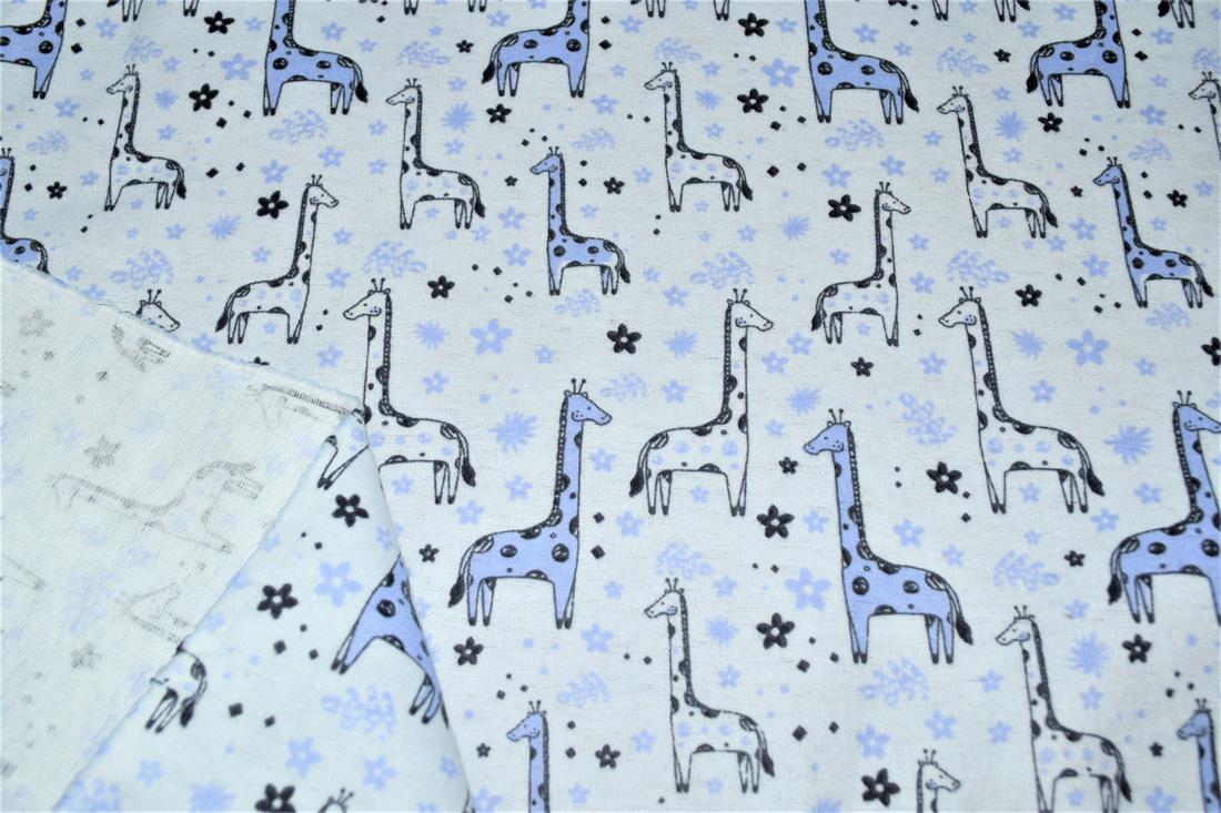 Giraffes Winceyette Fabric