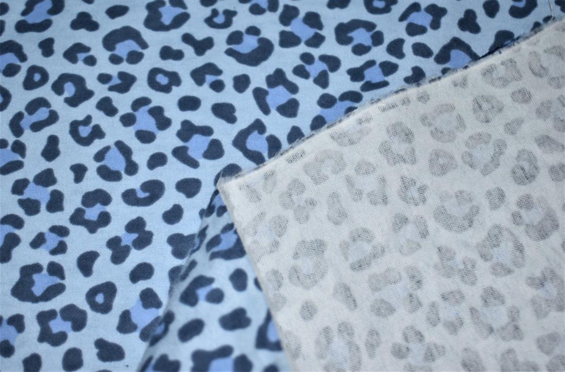 Light Blue Soft Brushed Flannel 100% Cotton Fabric, High Quality