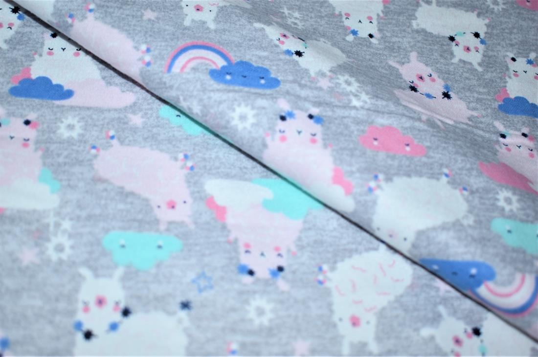 Grey Soft Brushed Flannel 100% Cotton Fabric
