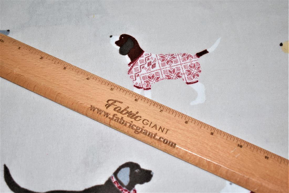 Ivory Printed Soft Brushed Flannel Winceyette 100% Cotton Fabric