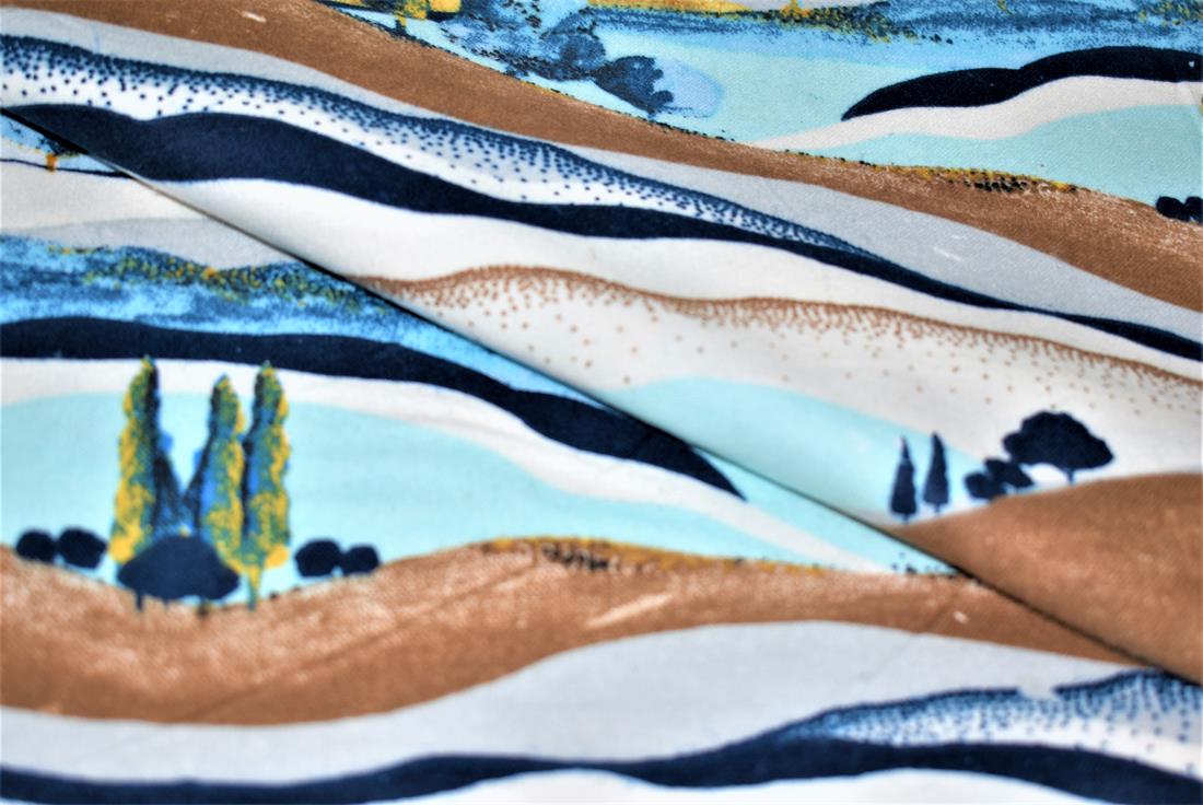 Hill Side Printed Soft Brushed Flannel Winceyette 100% Cotton Fabric