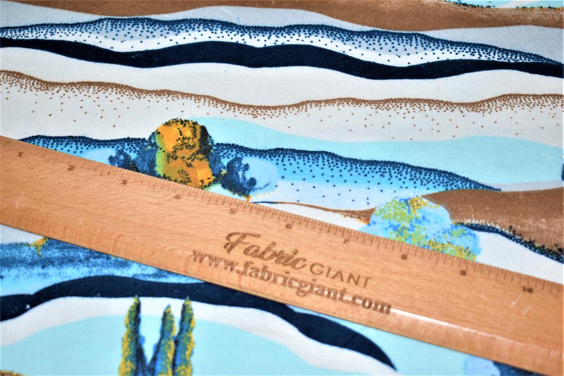 Hill Side Printed Soft Brushed Flannel Winceyette 100% Cotton Fabric