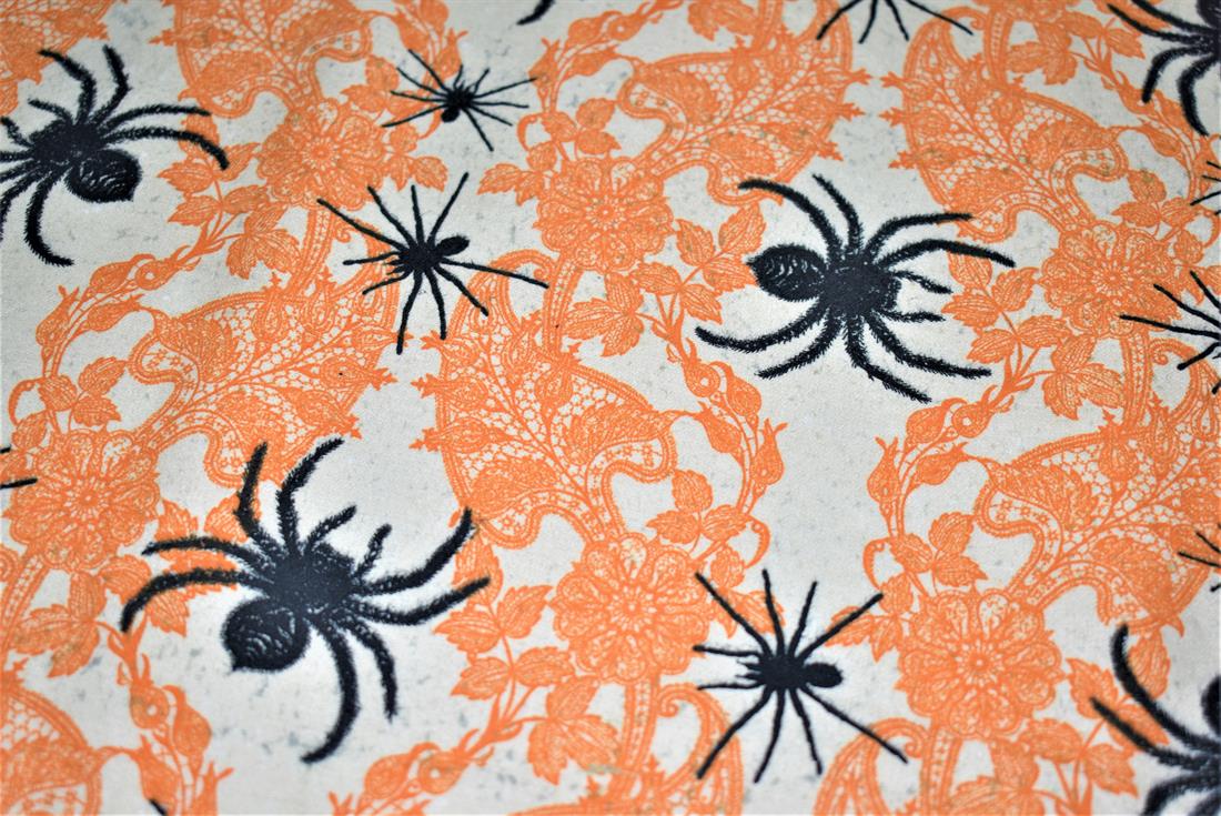Orange Soft Brushed Flannel 100% Cotton Printed Fabric