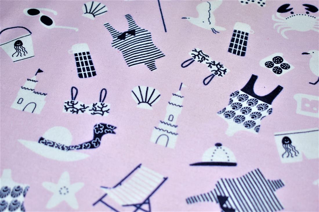 Dusky Pink Brushed Flannel 100% Cotton Printed Fabric