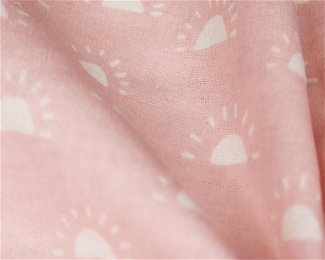 Doodle Sunset Winceyette Polycotton Is a Mix of Polyester and Cotton…