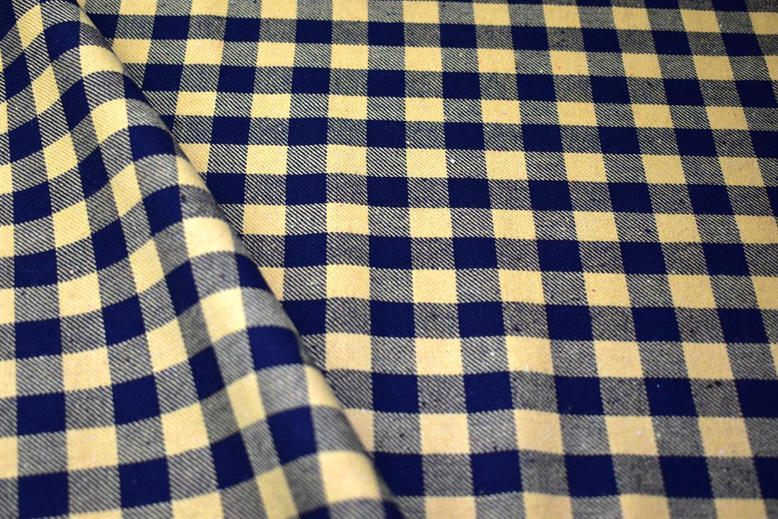 Black & Yellow Tartan Printed Soft Brushed Flannel Winceyette 100%…