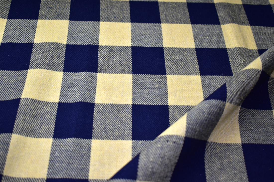 Black & Yellow Tartan Printed Soft Brushed Flannel Winceyette 100%…