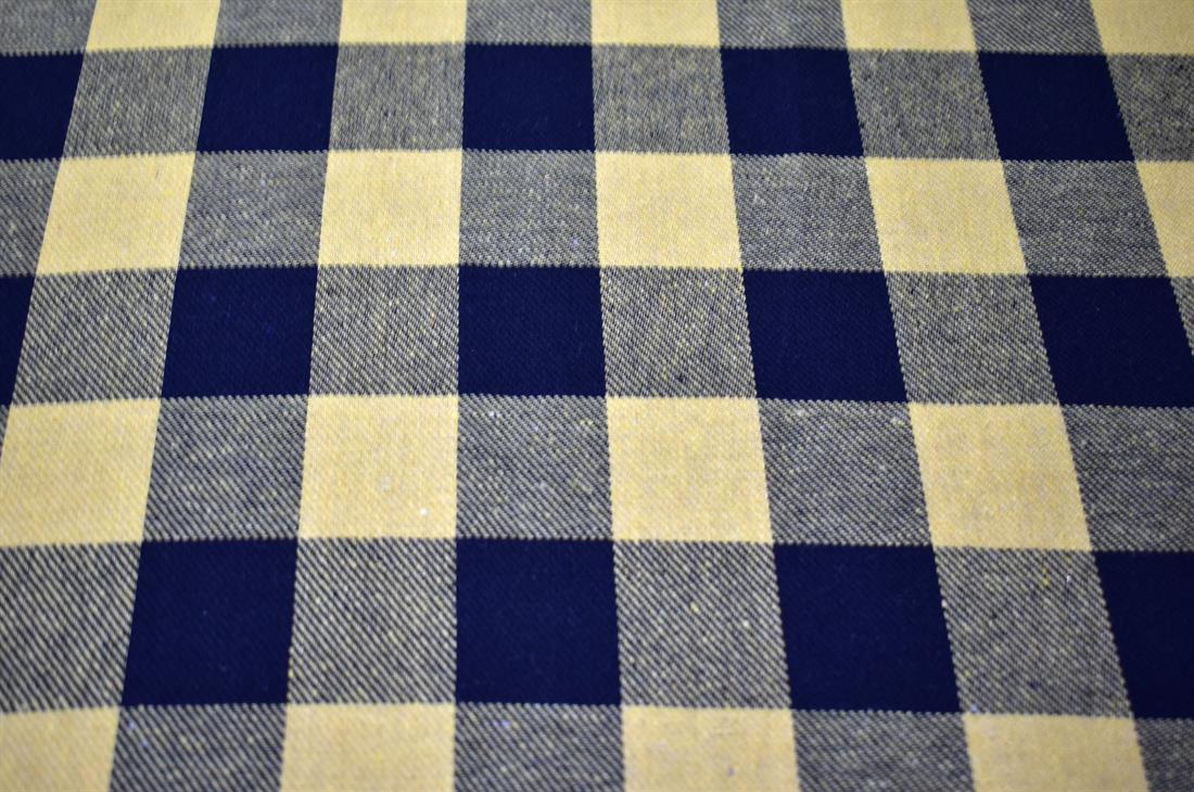 Black & Yellow Tartan Printed Soft Brushed Flannel Winceyette 100%…