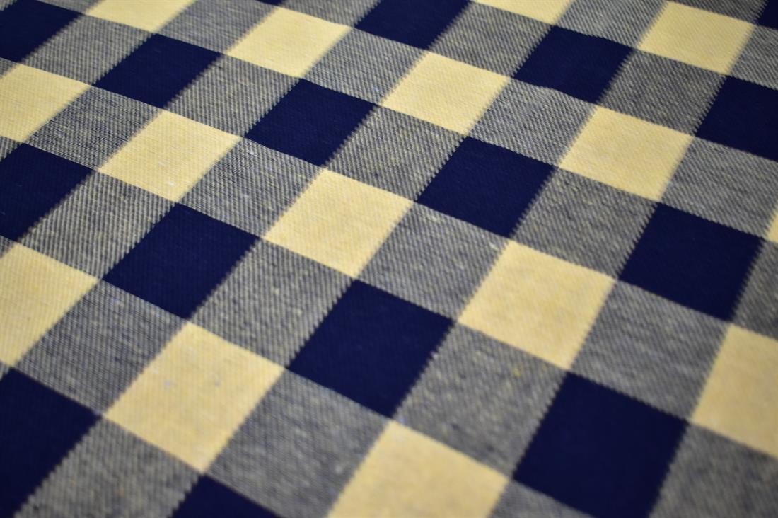 Black & Yellow Tartan Printed Soft Brushed Flannel Winceyette 100%…