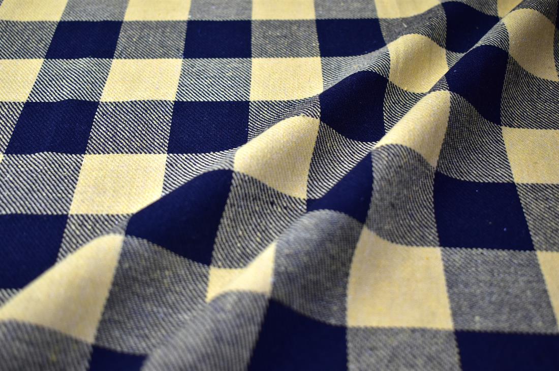 Black & Yellow Tartan Printed Soft Brushed Flannel Winceyette 100%…