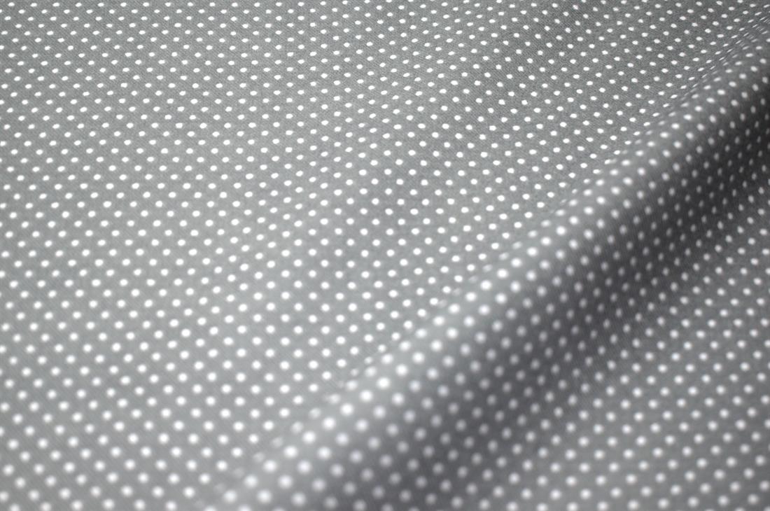 Grey Spots Printed Soft Brushed Flannel Winceyette 100% Cotton Fabric