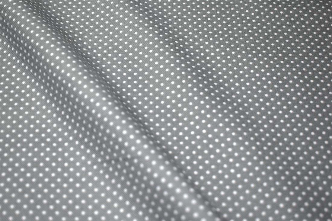 Grey Spots Printed Soft Brushed Flannel Winceyette 100% Cotton Fabric