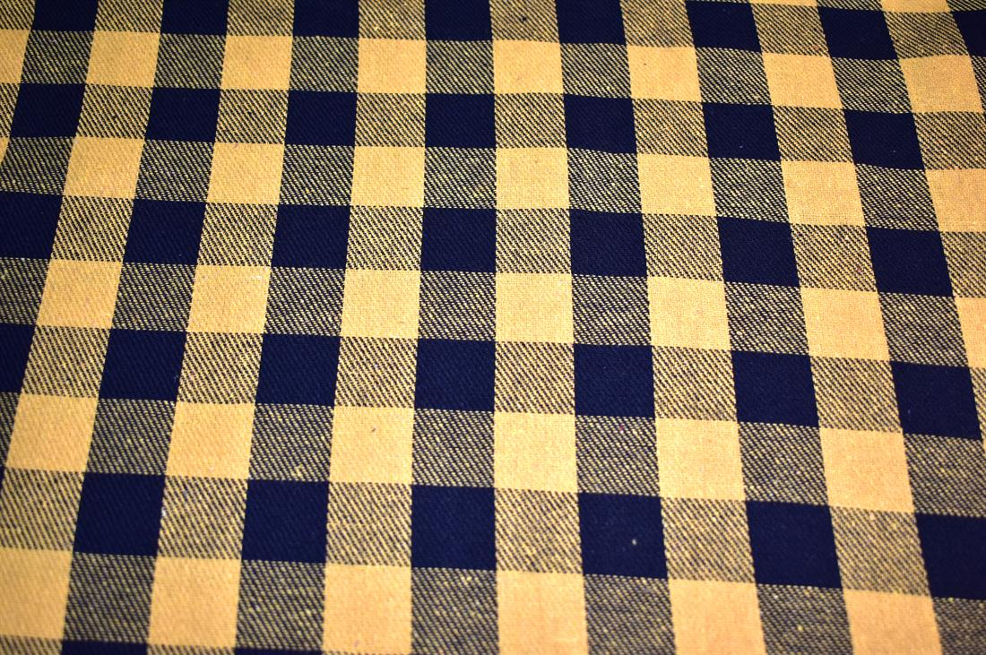 Yellow & Black Tartan Printed Soft Brushed Flannel Winceyette 100%…