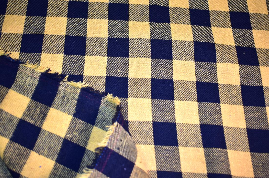 Yellow & Black Tartan Printed Soft Brushed Flannel Winceyette 100%…