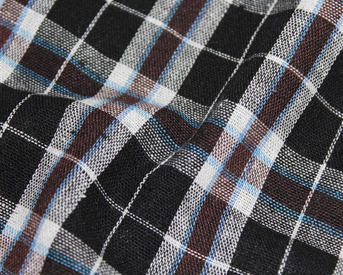 Brushed Check Printed Cotton Fabric