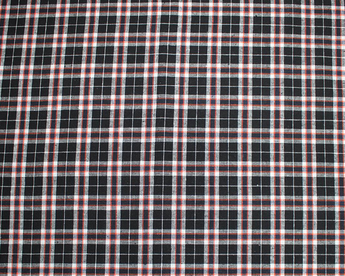 Brushed Check Printed Cotton Fabric