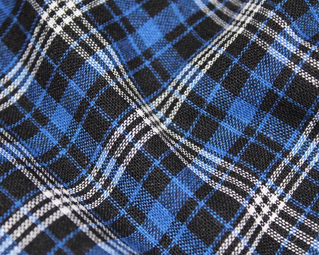 Brushed Check Printed Cotton Fabric