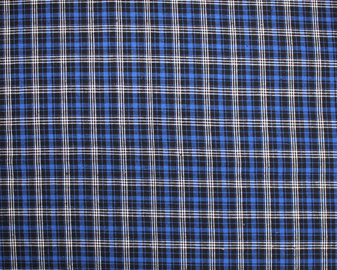 Brushed Check Printed Cotton Fabric