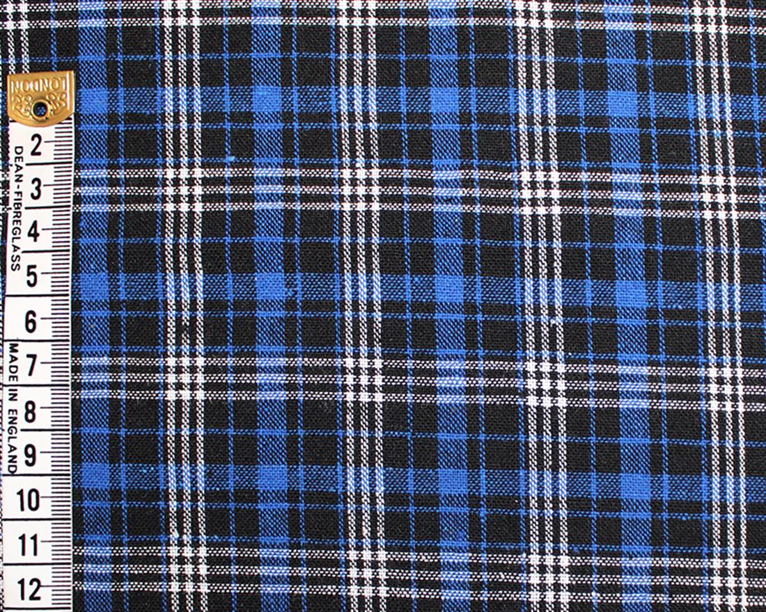 Brushed Check Printed Cotton Fabric