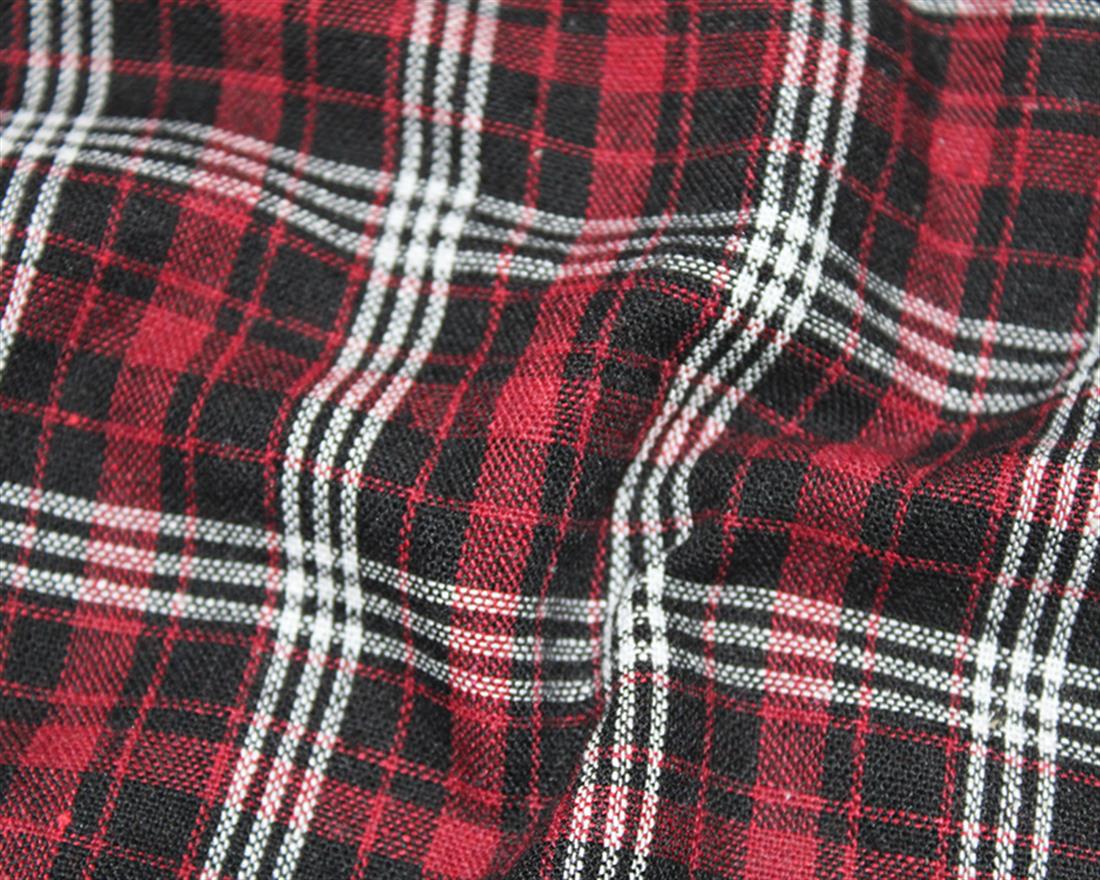 Brushed Check Printed Cotton Fabric