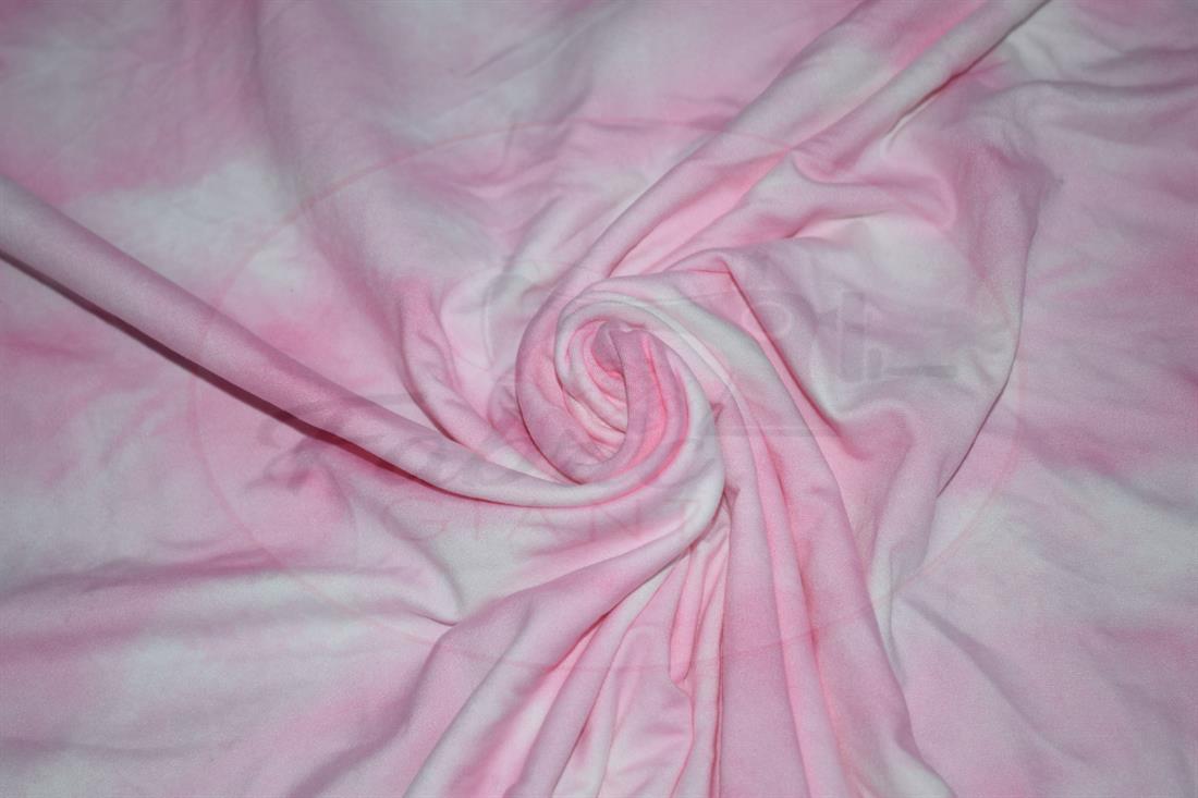 Tie dye Soft Printed DTY Brushed Jersey