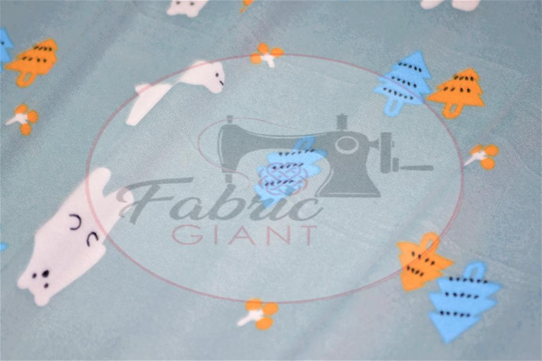 Grey Soft Printed DTY Brushed Jersey