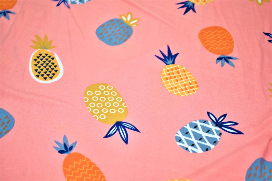 Dark Orange Brushed Jersey Fabric