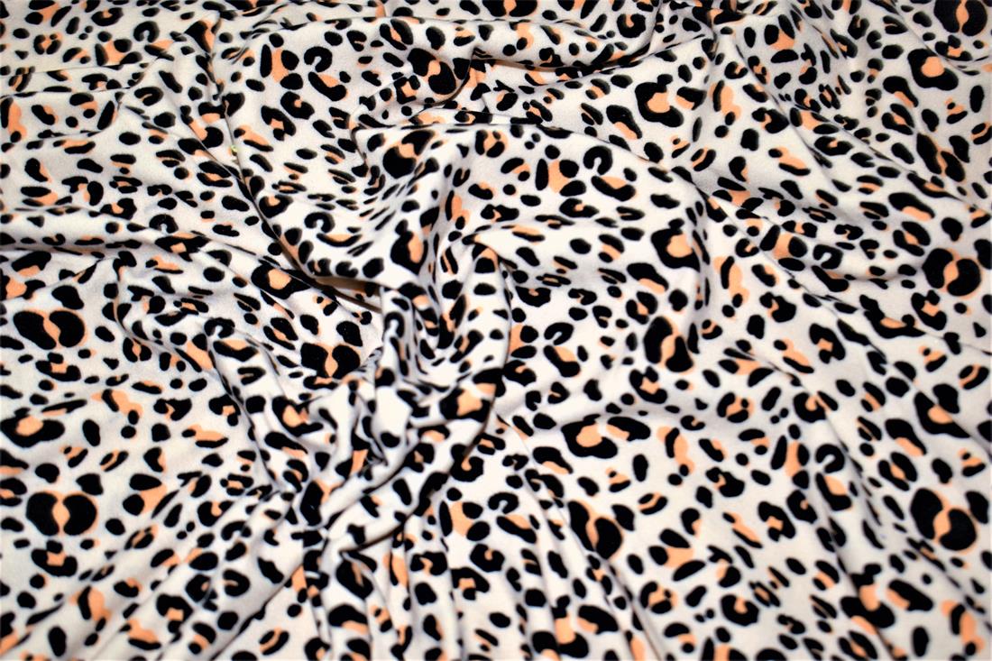 Cream Brushed Jersey Fabric