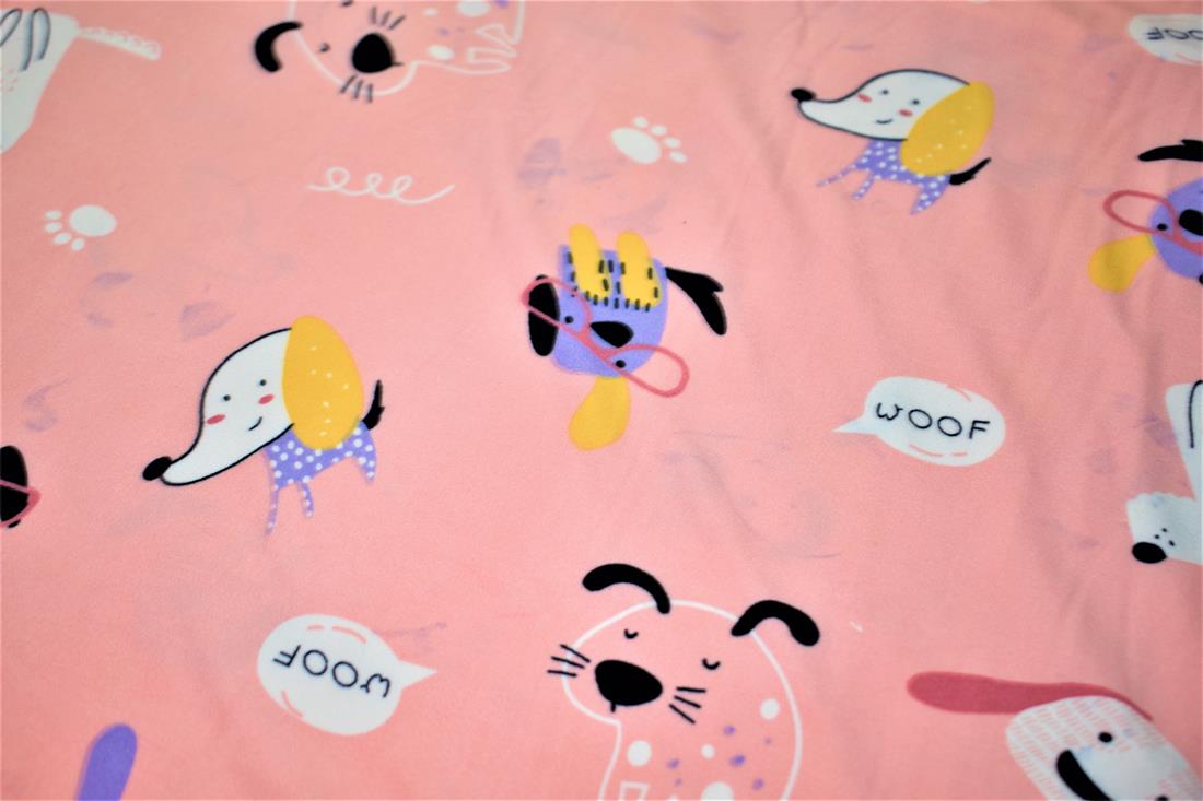 Light Pink Soft Printed Brushed Jersey