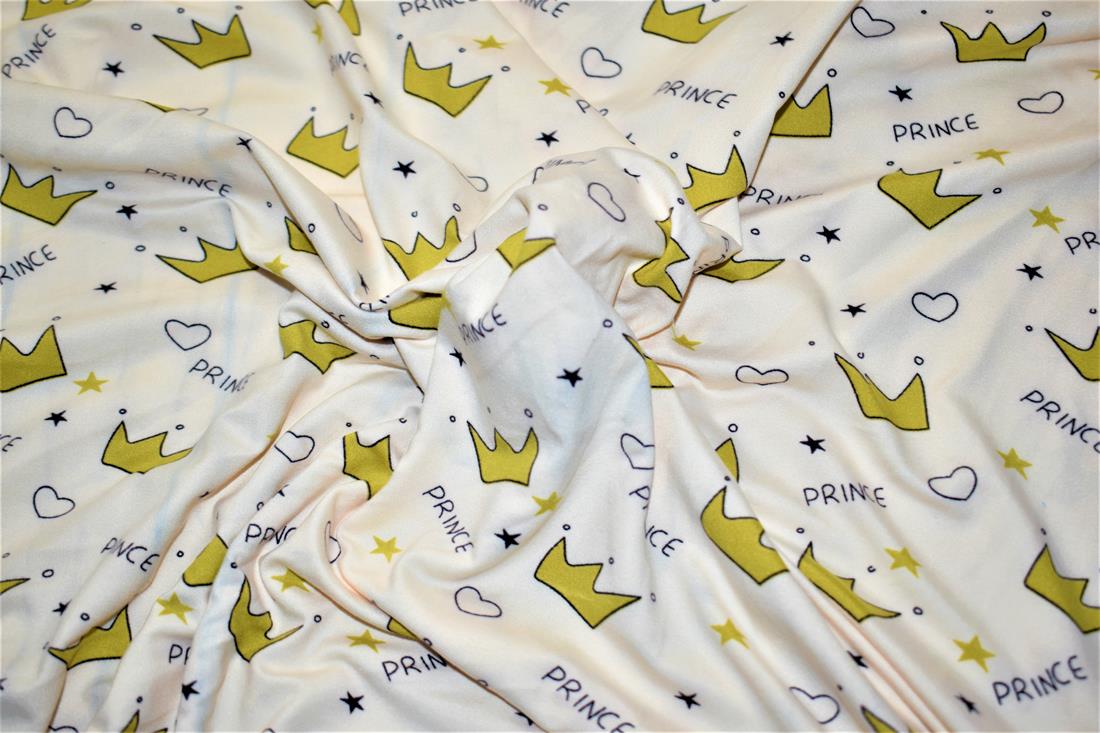 Cream Brushed Jersey Fabric
