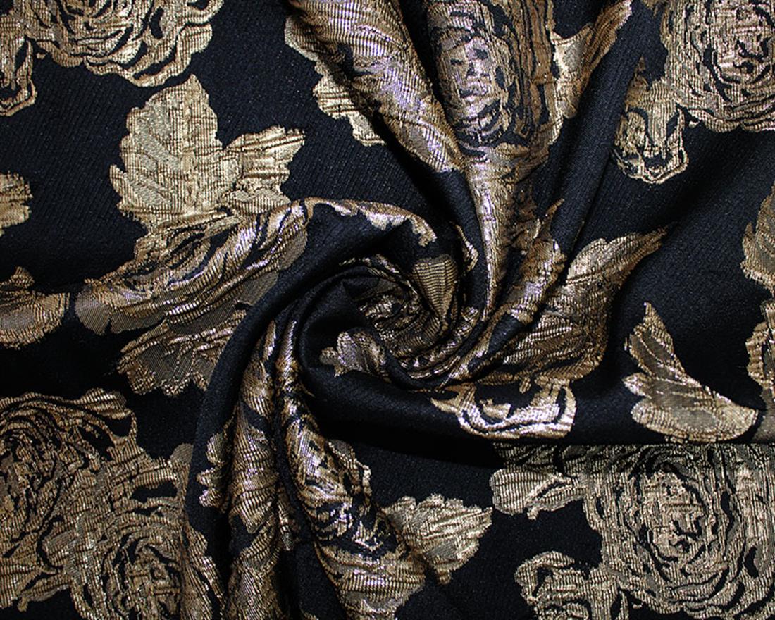 Metallic Flowers Brocade