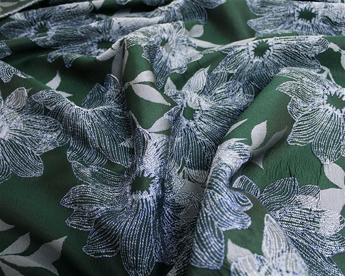 Metallic Flowers Brocade