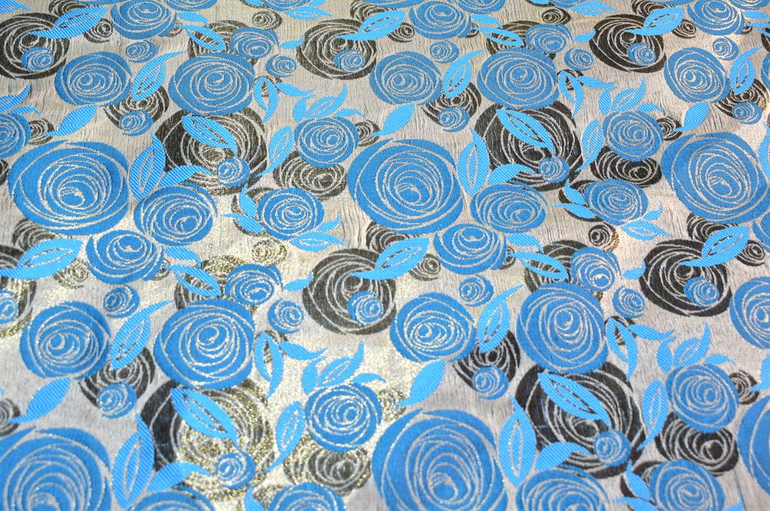 Printed 100% Polyester Brocade Fabric