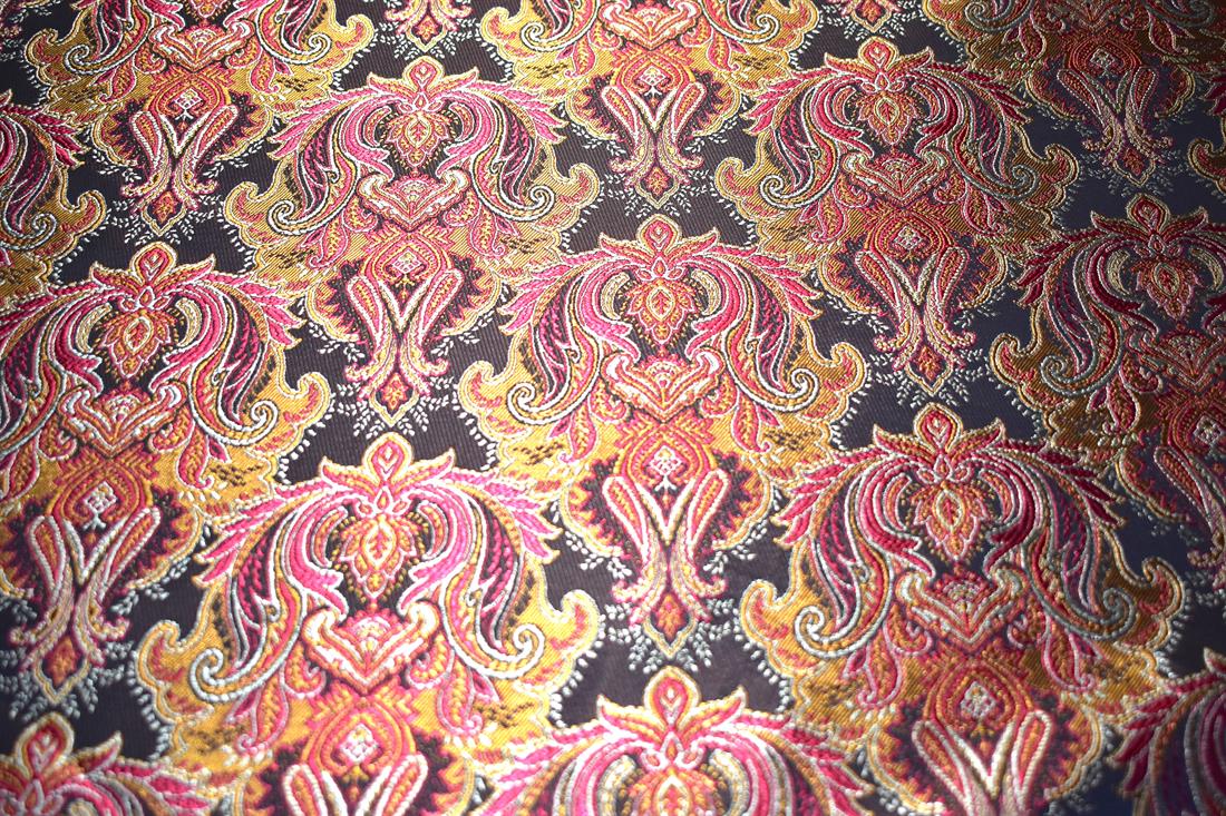 Printed 100% Polyester Brocade Fabric