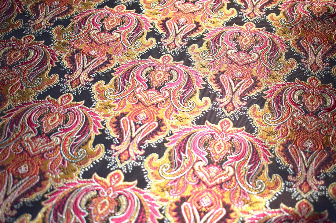 Printed 100% Polyester Brocade Fabric