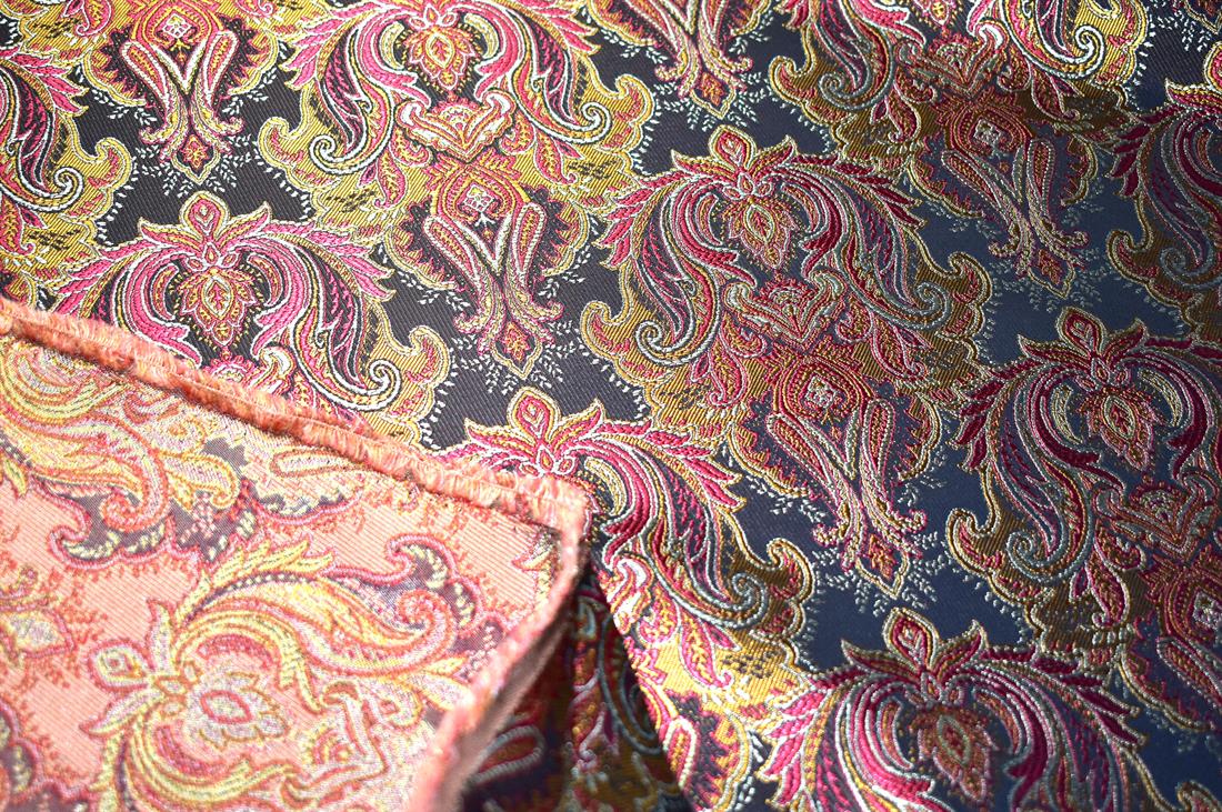 Printed 100% Polyester Brocade Fabric