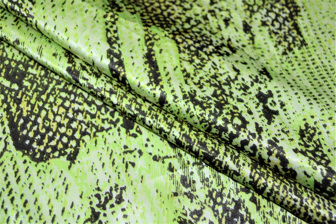 Green 5 Meter Bundle Printed Satin