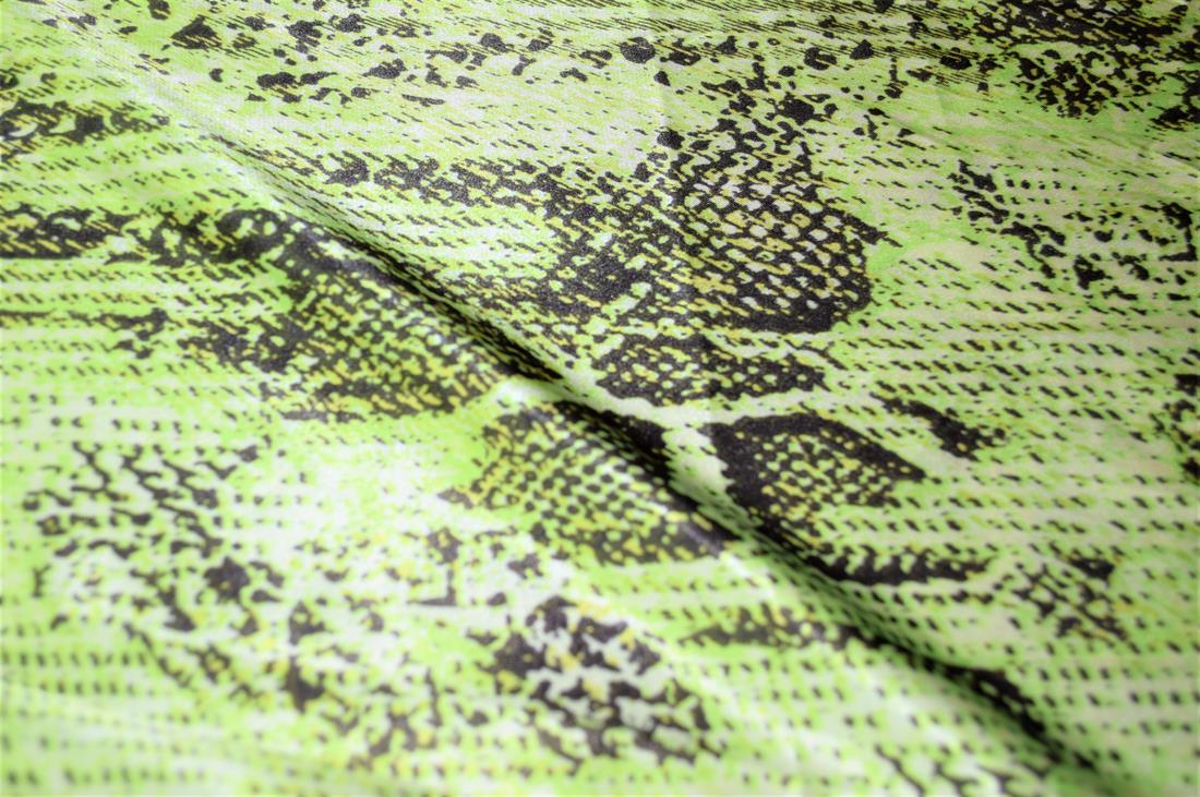 Green 5 Meter Bundle Printed Satin