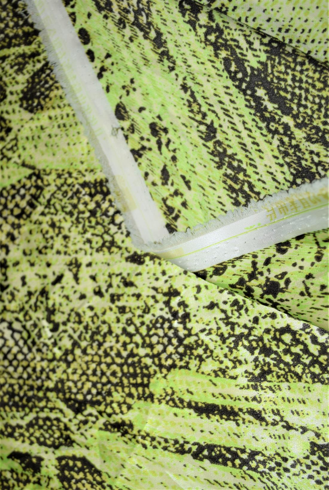 Green 5 Meter Bundle Printed Satin