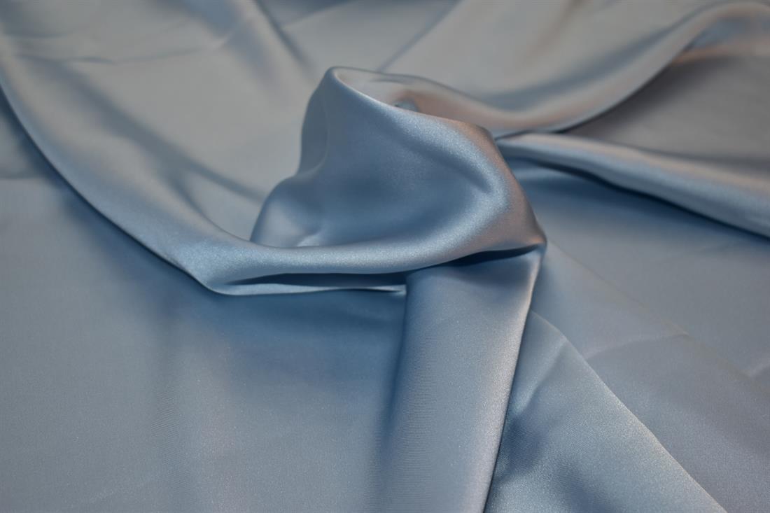 Blue 5M Bundle Lightweight Silky Plain Satin Fabric