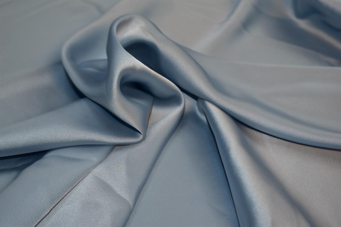 Blue 5M Bundle Lightweight Silky Plain Satin Fabric