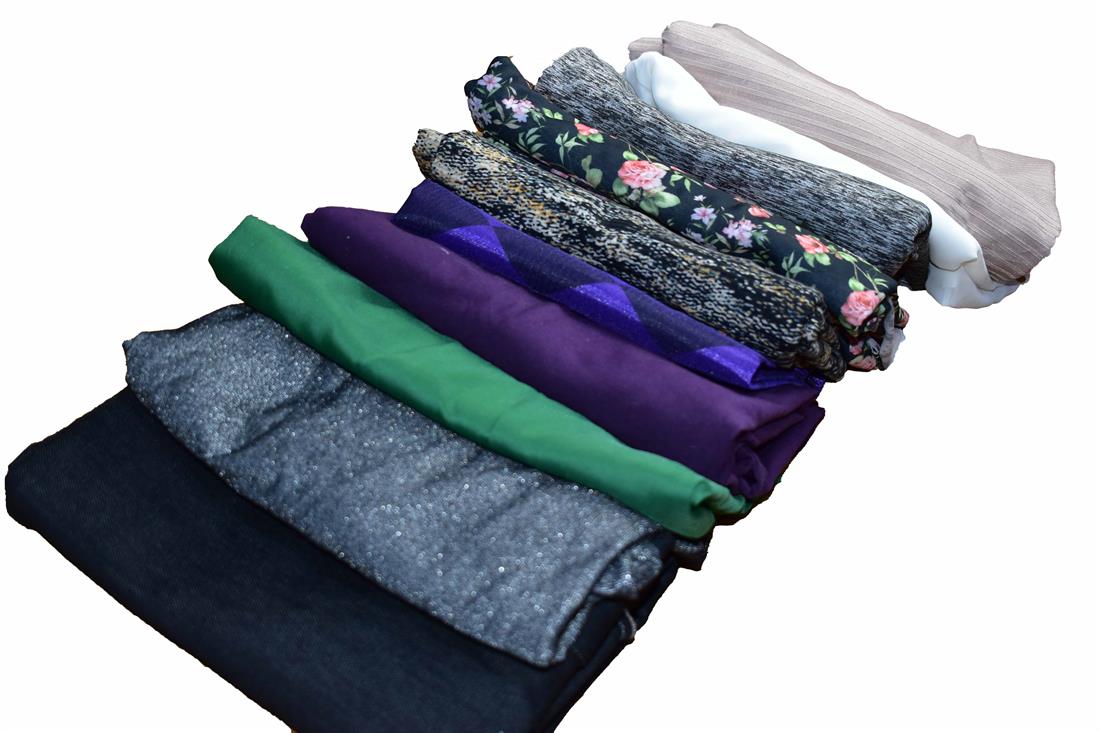Mix Fabrics Bundle Offer with 10Pcs Polyester Jersey