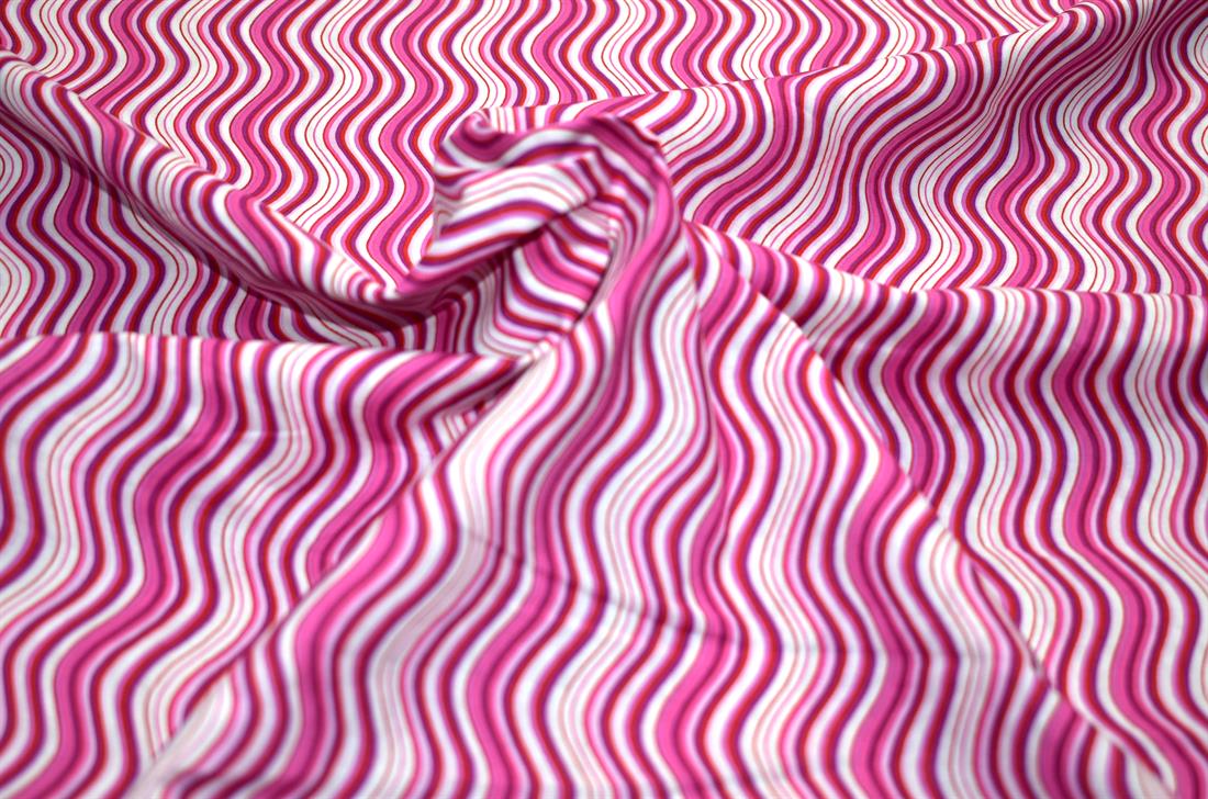 Zig Zag 100% Cotton Lawn Fabricis