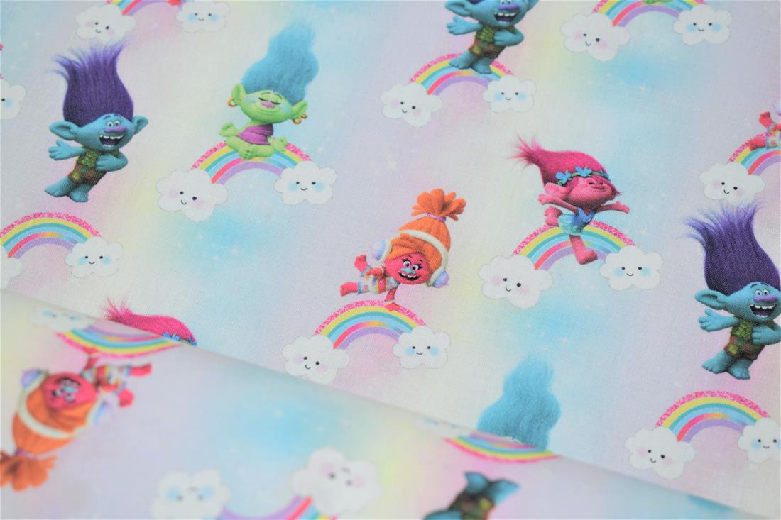 Trolls Print Cotton Fabric