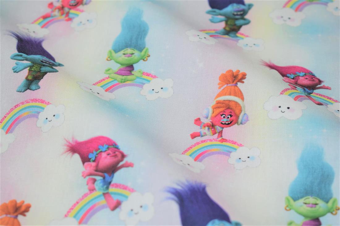 Trolls Print Cotton Fabric