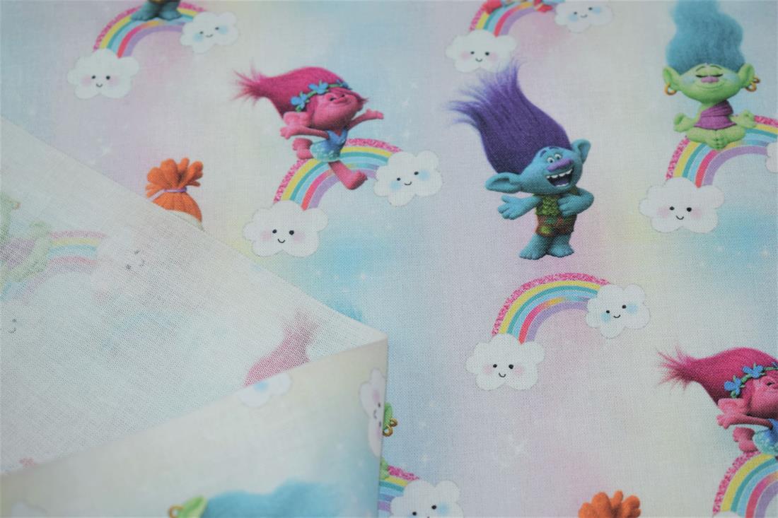 Trolls Print Cotton Fabric