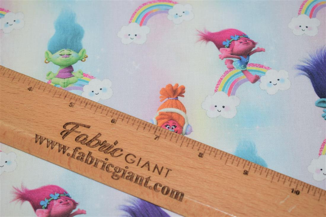 Trolls Print Cotton Fabric
